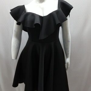 Beautiful Black Cocktail Dress W/Pockets